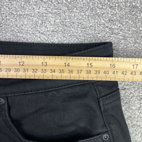 NYDJ Margot Girlfriend Jeans Black Size 10 Petite Lift Tuck Stretch - Picture 9 of 13